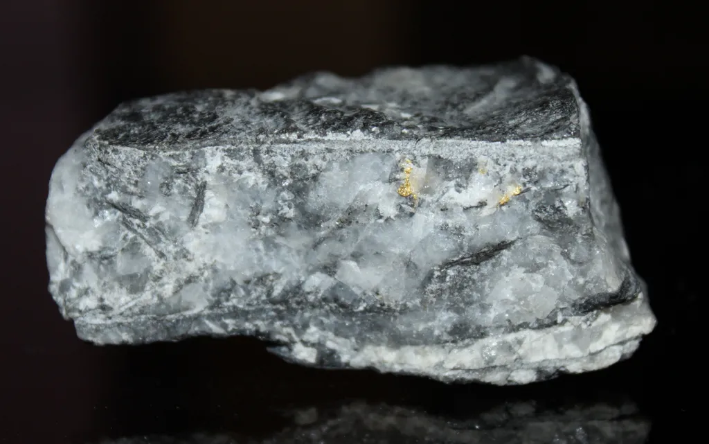 Gold in Quartz from Homestake Mine in South Dakota USA image