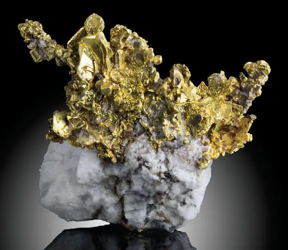 Gold on Quartz matrix image