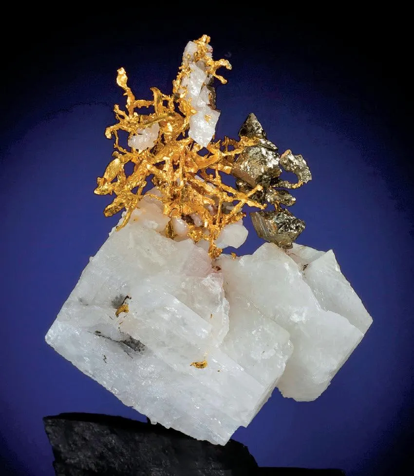 Gold, Pyrite, Calcite - image 1