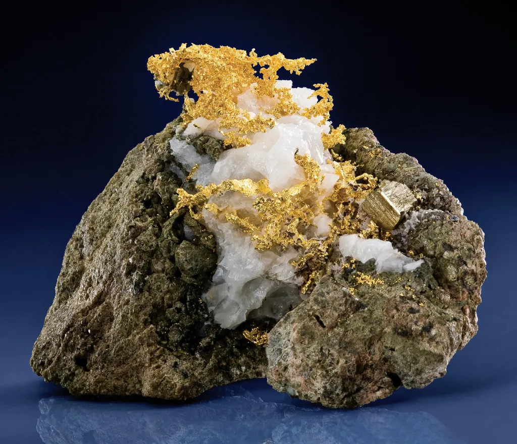Gold, Pyrite, Quartz image