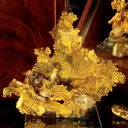 Gold, Quartz crystal, tree root fragment - image 2