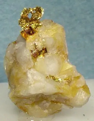 Gold, Quartz (Var: Milky Quartz) image
