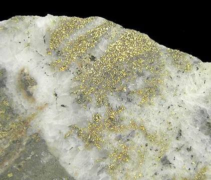 Gold (Var: Electrum), Quartz, Sphalerite - image 3
