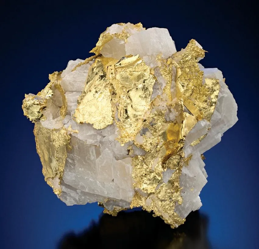 Gold with Calcite image