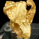 Gold With Large Octohedral Cast - image 1