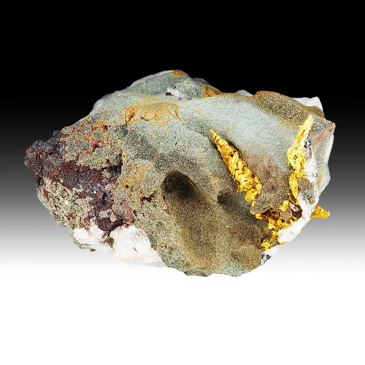 Gold with Quartz, Pyrite - image 2