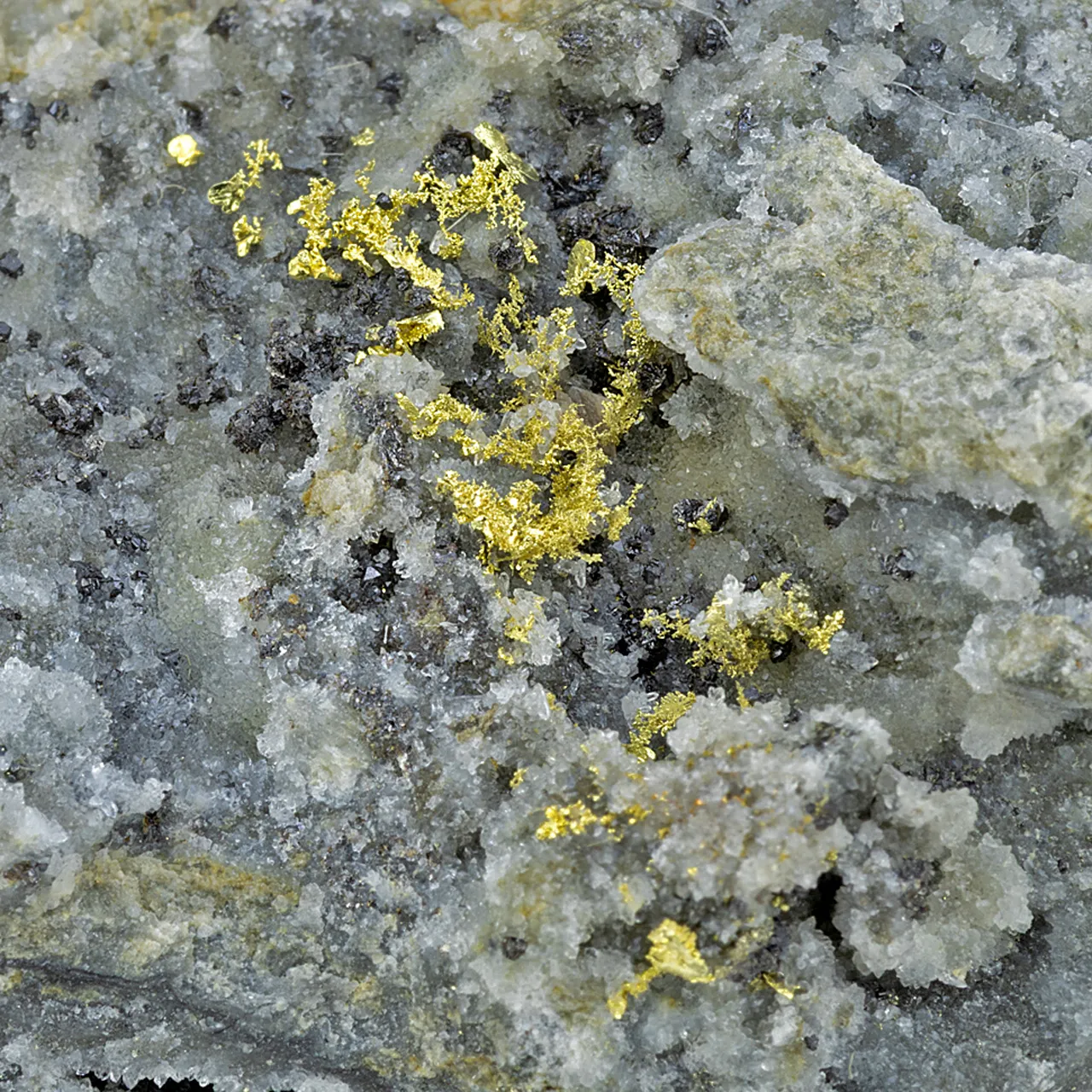 Gold with Quartz, Sphalerite - image 2