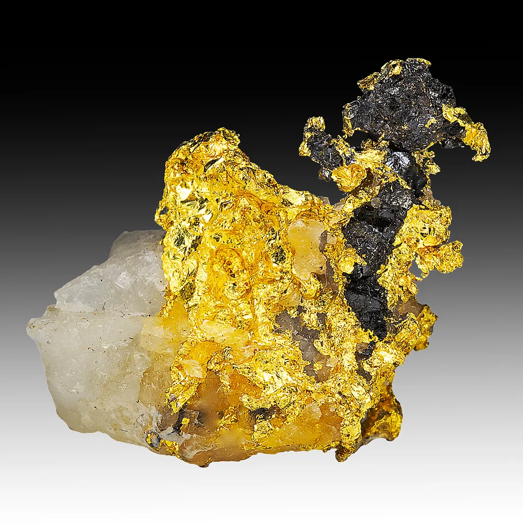Gold with Quartz, Sphalerite image