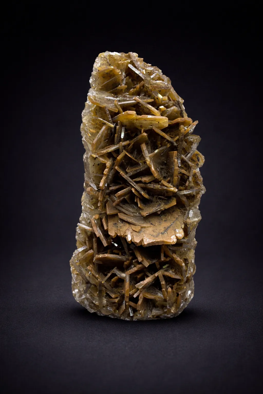 Golden Barite Crystal Cluster – Nador Province, Morocco | Natural Honey Barite Specimen - image 1