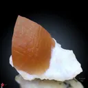 Golden Calcite on Okenite - image 1