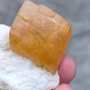 Golden Calcite on Okenite From India - image 4