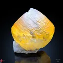 Golden Calcite on Okenite Matrix. - image 1
