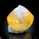 Golden Calcite on Okenite Matrix. - image 7