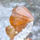 Golden Calcite on Quartz. Available for sale - image 3