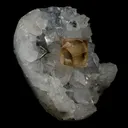 Golden Calcite with Apophyllite Natural Mineral Specimen - image 3