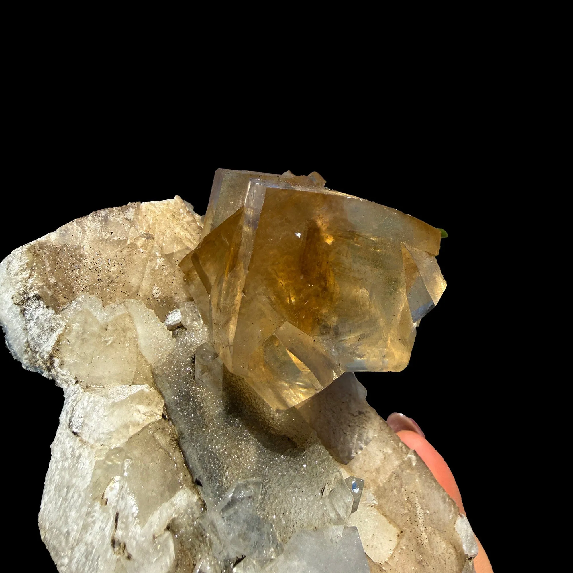 Golden Honey Calcite Crystal – Rare Indian Zeolite Specimen from Maharashtra | Terminated Collector Piece - image 6