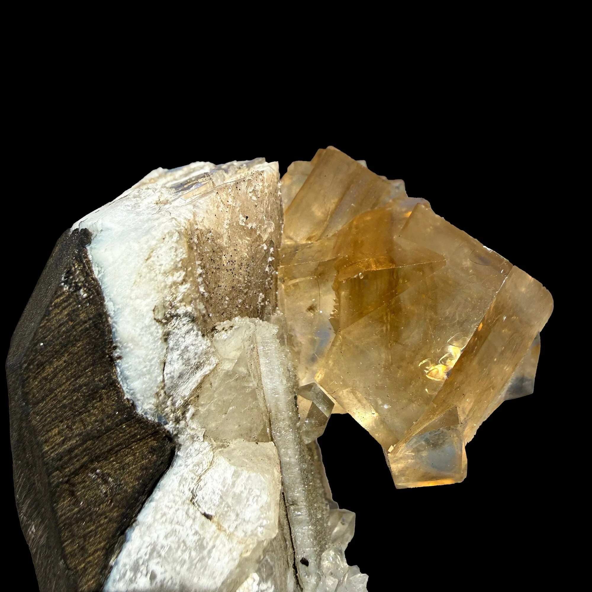 Golden Honey Calcite Crystal – Rare Indian Zeolite Specimen from Maharashtra | Terminated Collector Piece - image 4