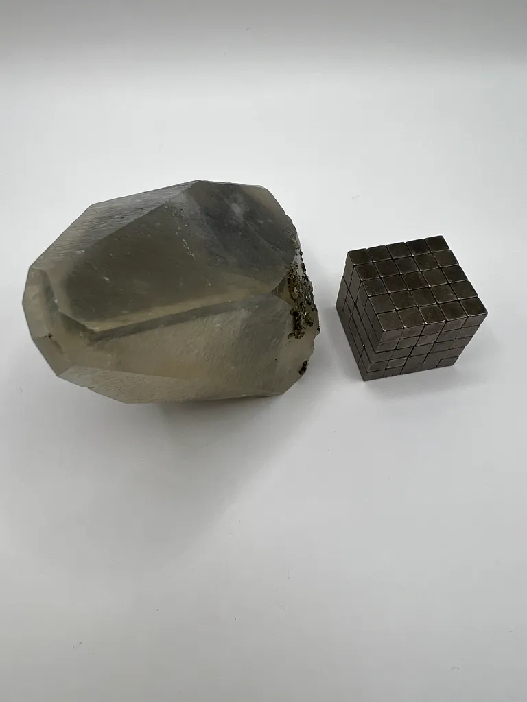 Golden Phantom Calcite with Chalcopyrite - Elmwood Mine - 10041 - image 3