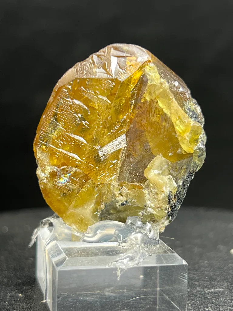 Golden Sphene crystal rough specimen from Pakistan image