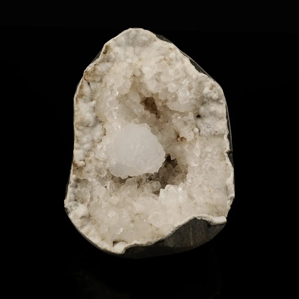 Goosecreekite Inside MM Quartz Geode Natural Mineral Specimen image