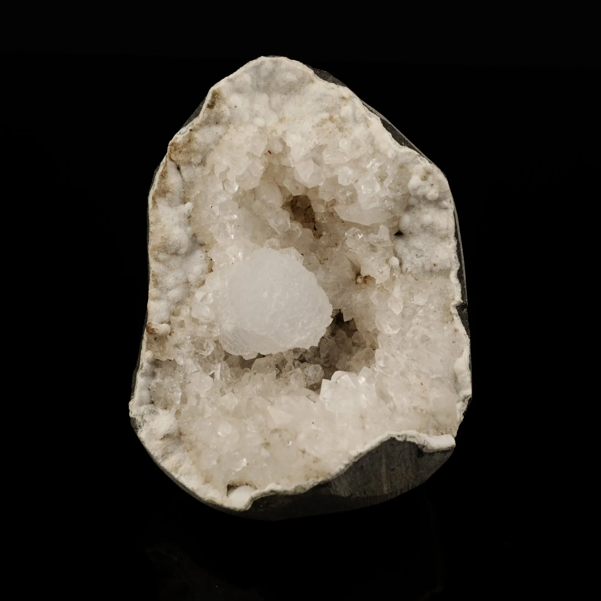 Goosecreekite Inside MM Quartz Geode Natural Mineral Specimen - image 1