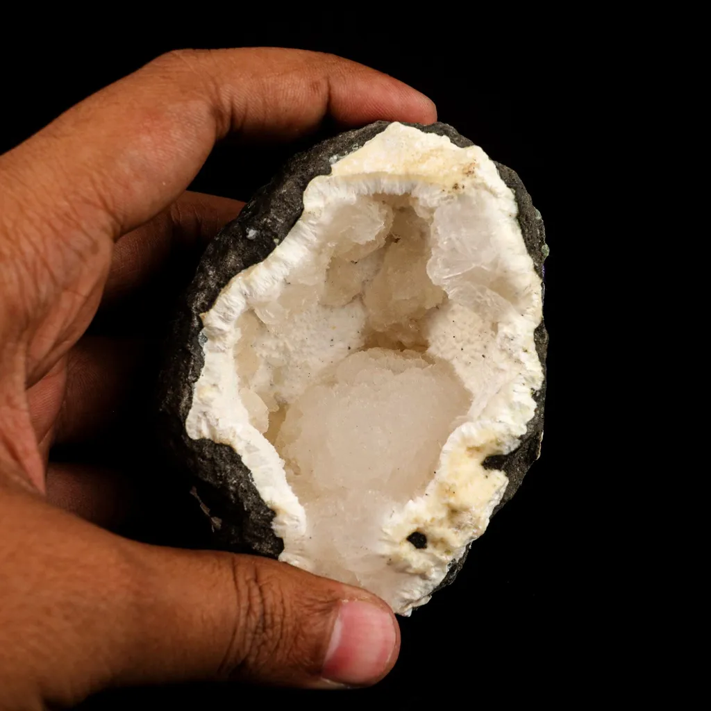 Goosecreekite Inside Mordenite Geode Natural Mineral Specimen - image 4