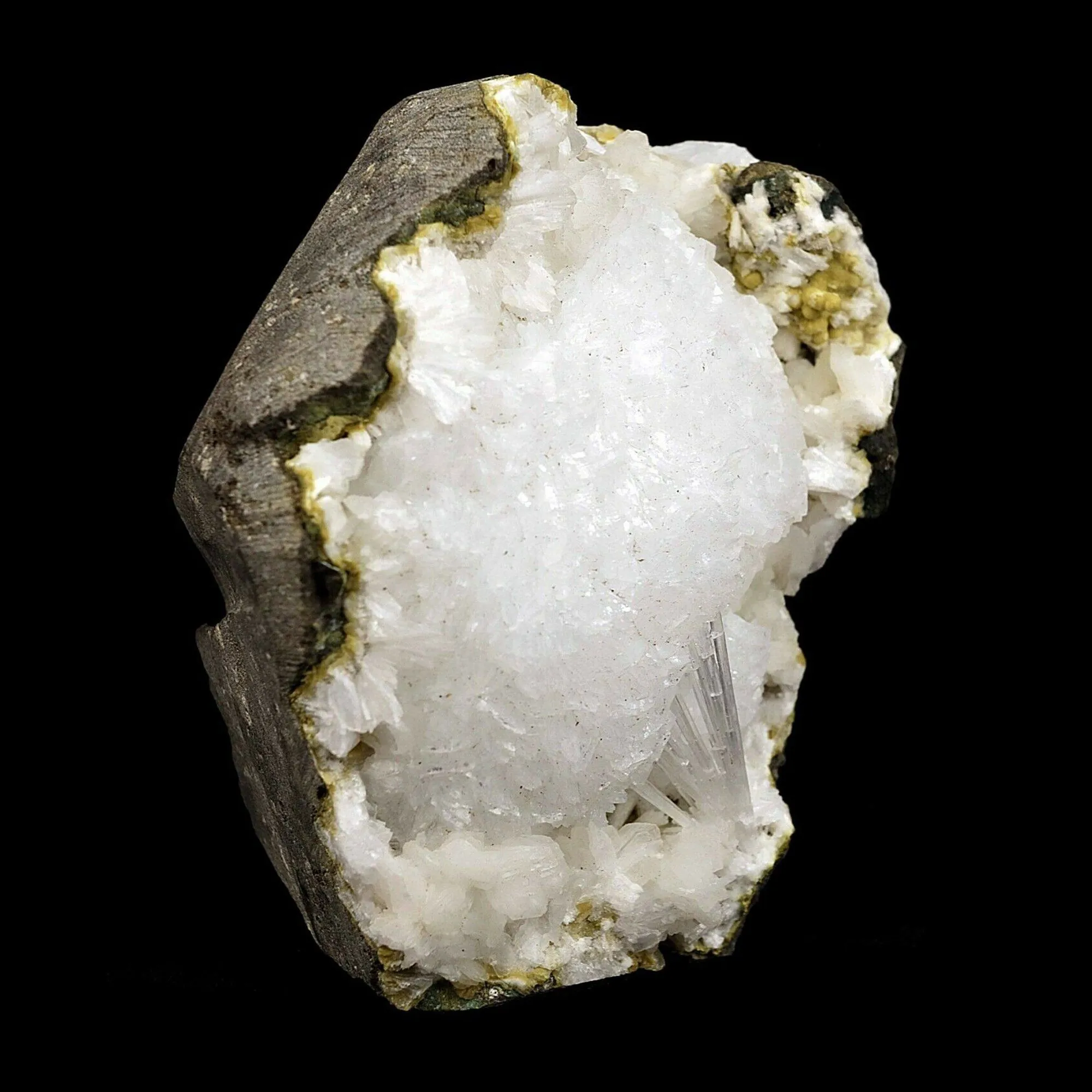Goosecreekite rare mineral with Scolecite Natural Mineral Specimen - image 3