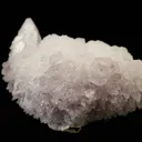 Goosecreekite with Heulandite on Quartz var. Amethyst - image 5