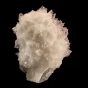 Goosecreekite with Heulandite on Quartz var. Amethyst - image 1