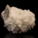 Goosecreekite with Heulandite on Quartz var. Amethyst - image 2