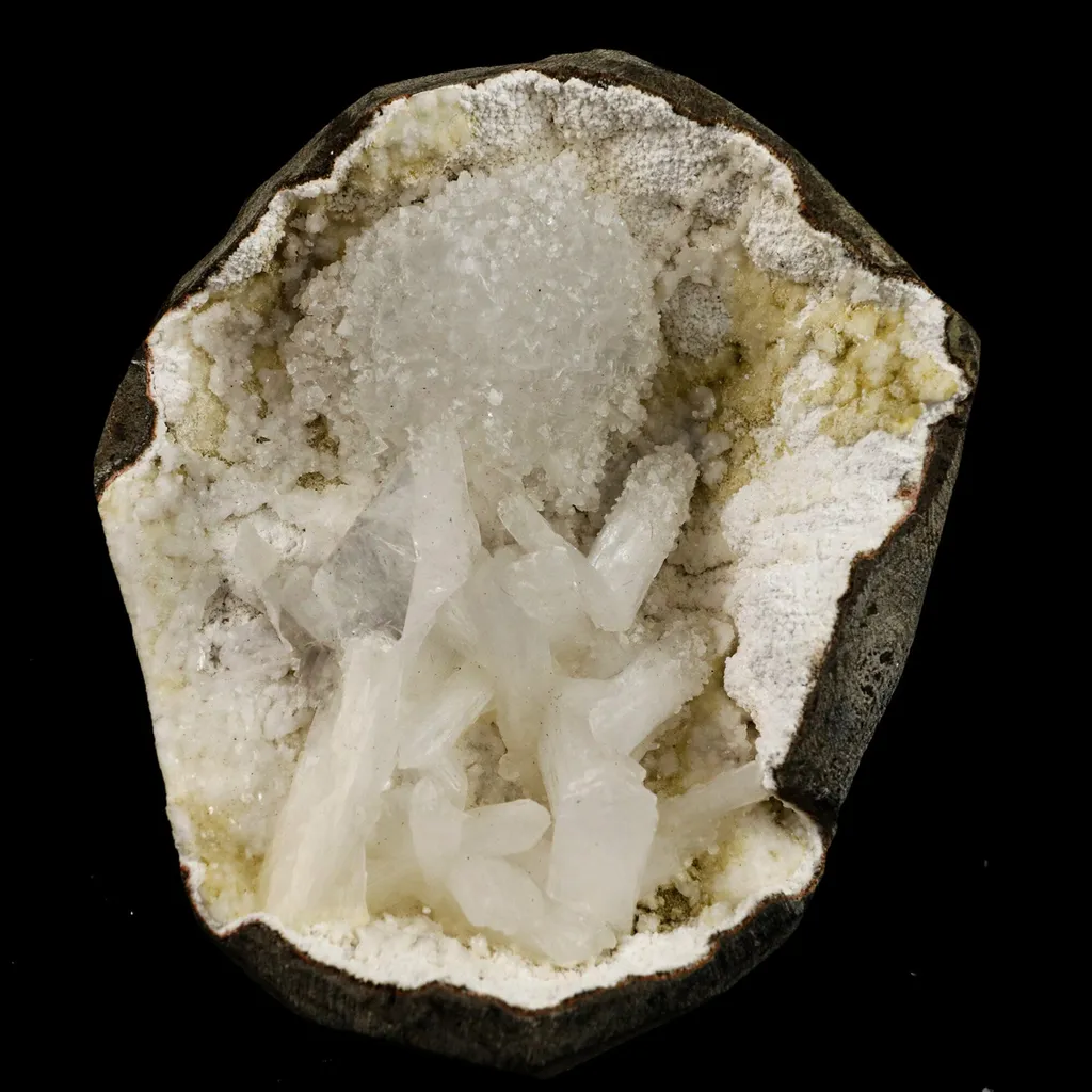 Goosecreekite with Stilbite Natural Mineral Specimen image