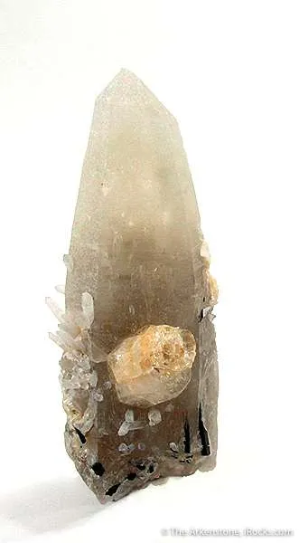 Goshenite (Beryl) on Quartz image