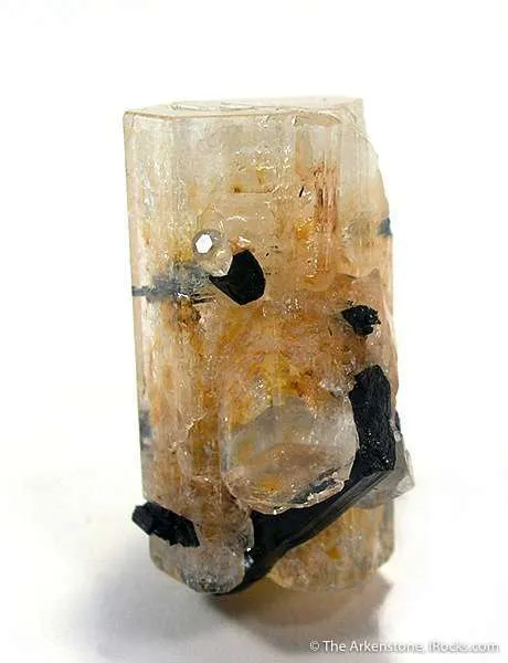 Goshenite (Beryl) With Schorl image
