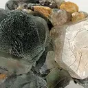 Goshenite on Fluorite - image 2