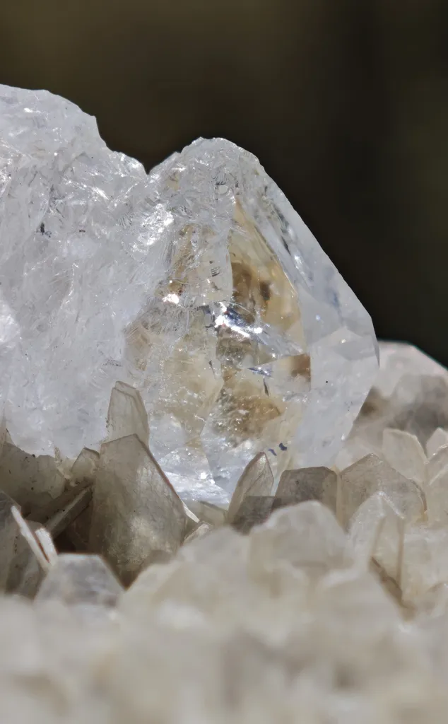 Goshenite with Muscovite from Xiebaoding, Sichuan, China. Fine cabinet specimen featuring glassy, tabular Goschenite - image 5