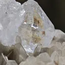 Goshenite with Muscovite from Xiebaoding, Sichuan, China. Fine cabinet specimen featuring glassy, tabular Goschenite - image 5