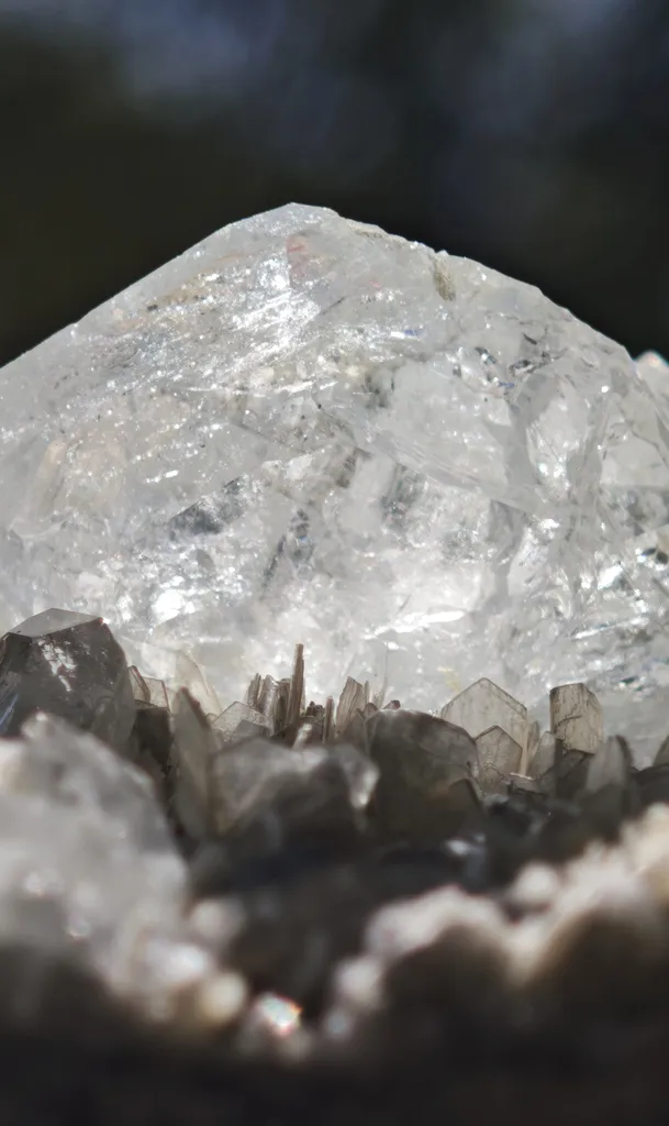 Goshenite with Muscovite from Xiebaoding, Sichuan, China. Fine cabinet specimen featuring glassy, tabular Goschenite - image 8