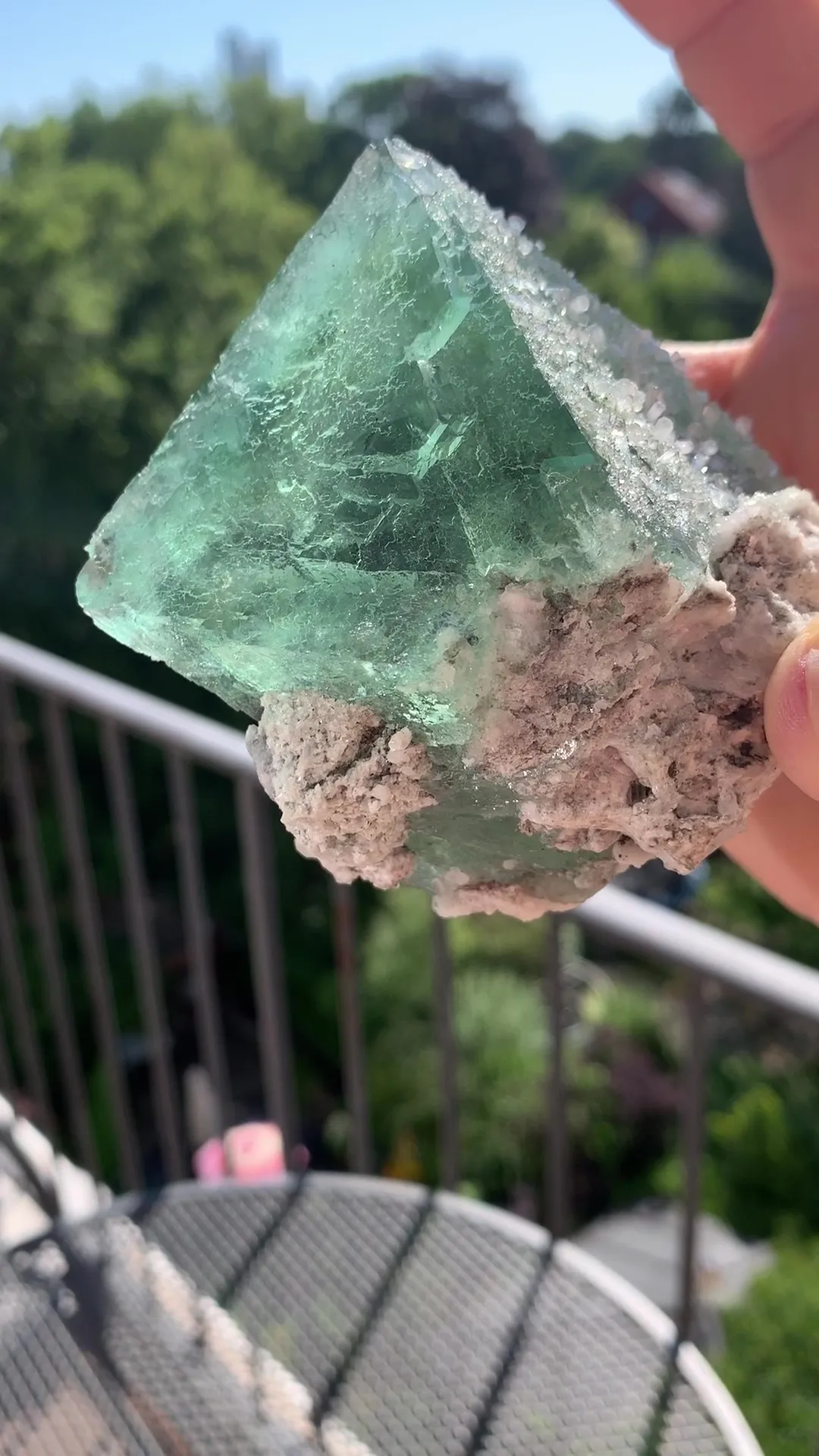GREEN (!) ALPINE (!) Fluorite - image 4
