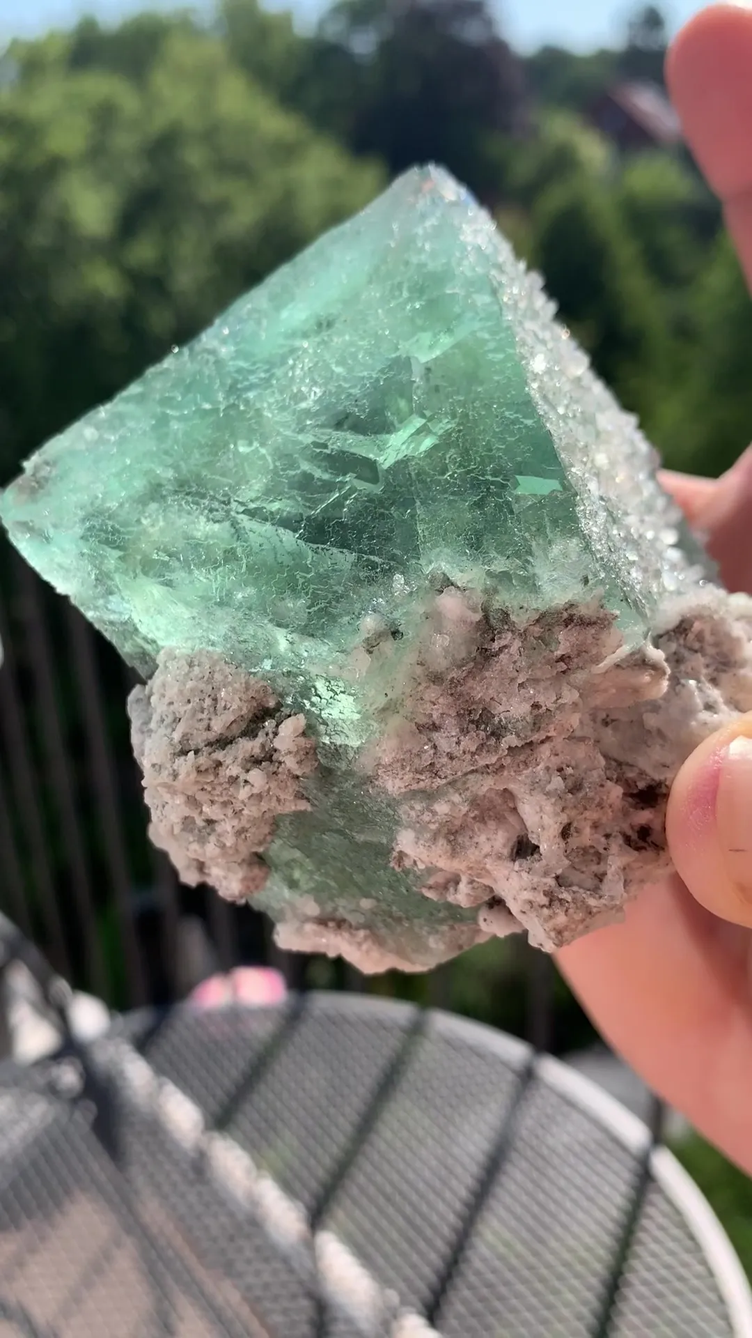 GREEN (!) ALPINE (!) Fluorite - image 5