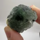 Green and Purple Fluorite with Black Tourmaline from Namibia - 10112 - image 1