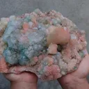 Green and Red Apophyllite with Red Stilbite. - image 5