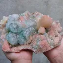 Green and Red Apophyllite with Red Stilbite. - image 2