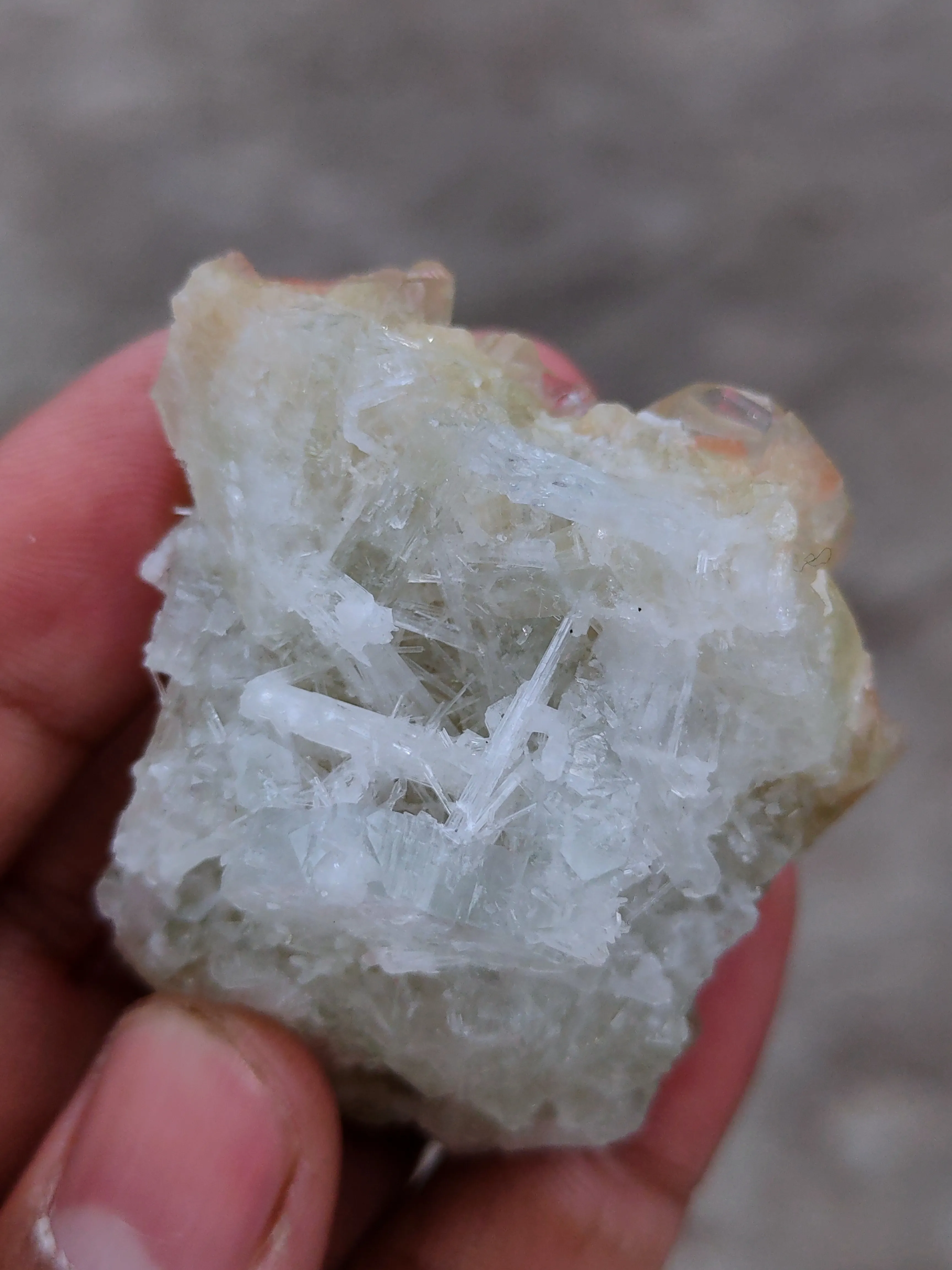 Green and Red Apophyllite with Scolecite - image 7