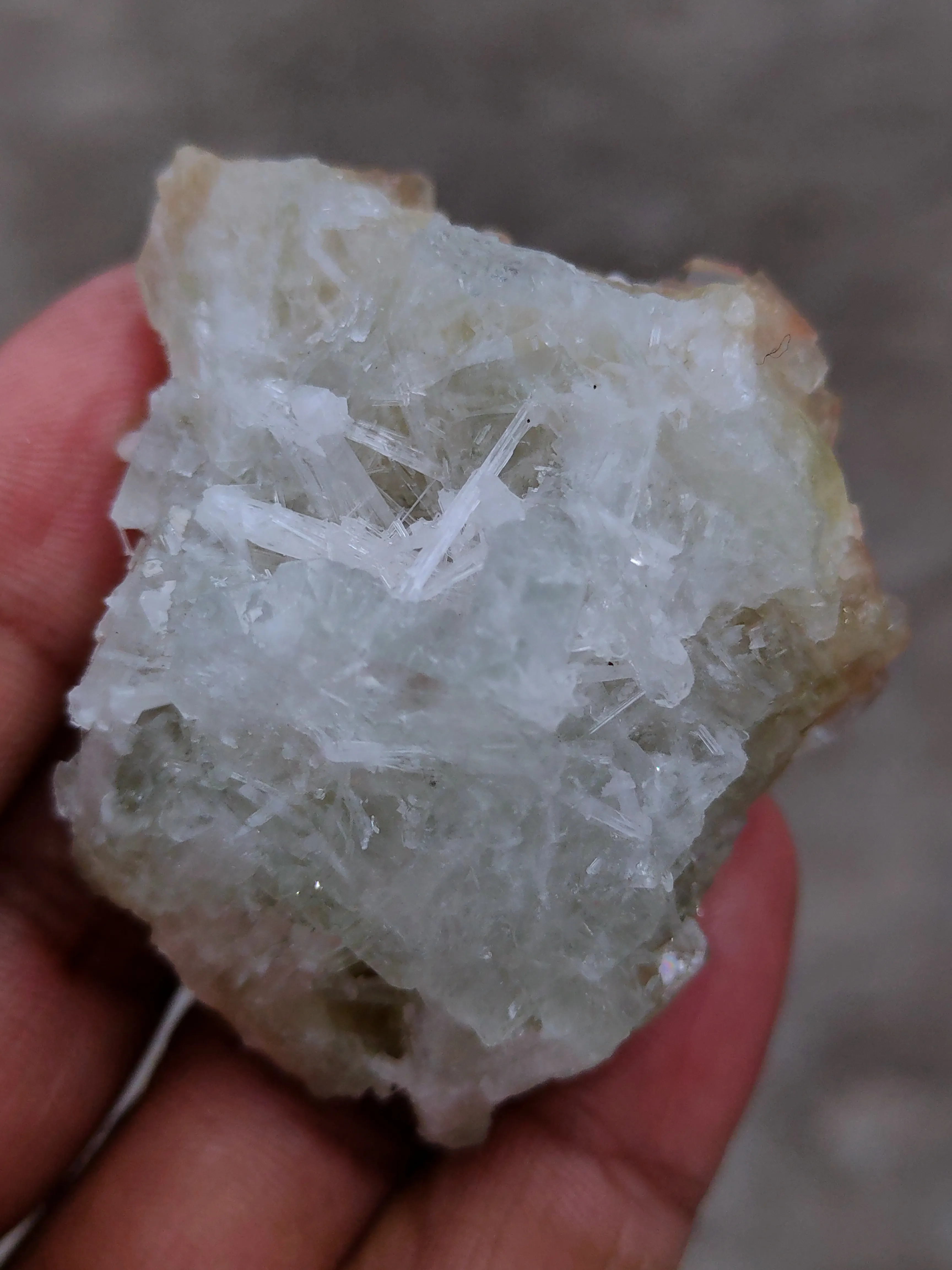 Green and Red Apophyllite with Scolecite - image 3