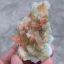 Green and Red Apophyllite with Scolecite Natural mineral Specimen - image 5