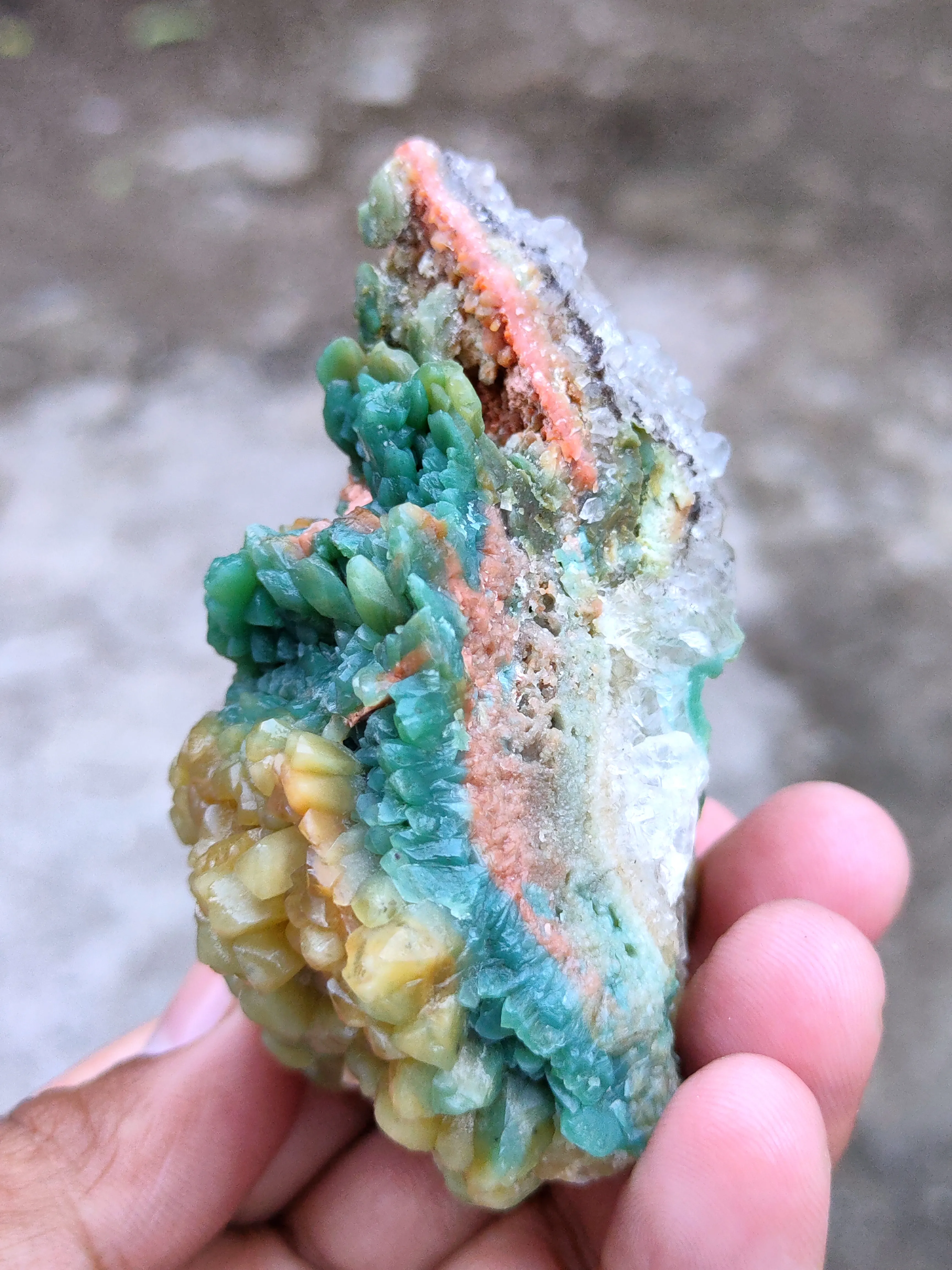 Green and Yellow Calcite - image 4