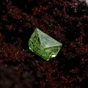GREEN Anglesite on Goethite - image 1