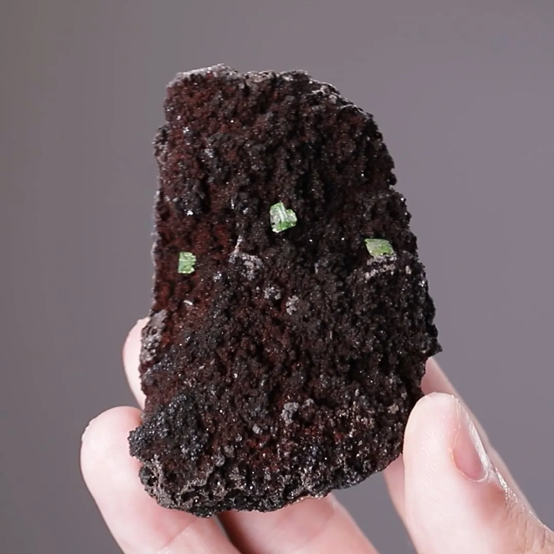 GREEN Anglesite on Goethite - image 2