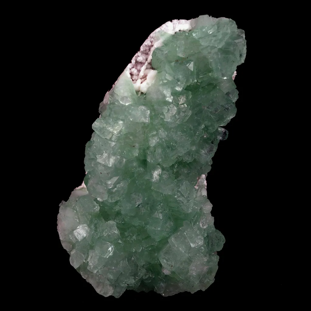 Green Apophyllite 3-D Crystals Big Cluster Natural Mineral Specimen image