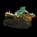 Green Apophyllite Bow with Stilbite Free Standing Natural Mineral Specimen - image 4